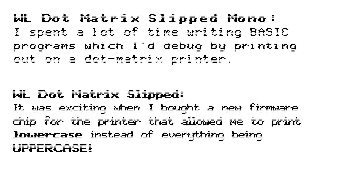 WL Dot Matrix